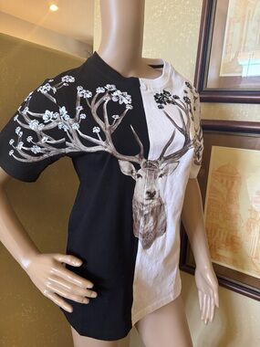 NLLTY Women’s Designer Embroidered Top sz S NWT